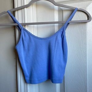 Pacsun basic baby blue tank top